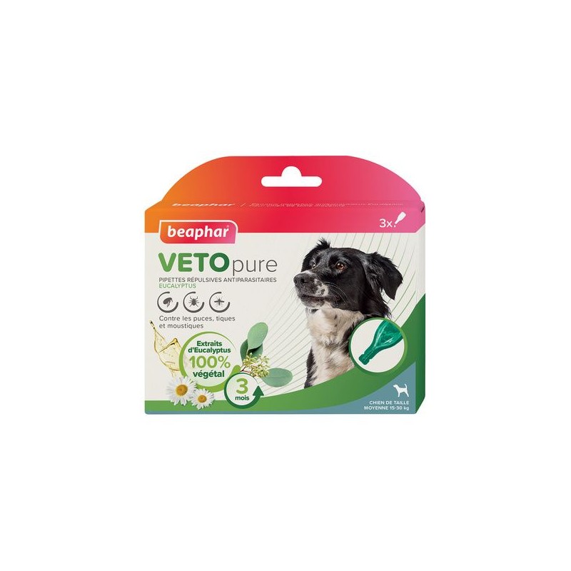 Pipettes VETOpure antiparasitaires pour chien