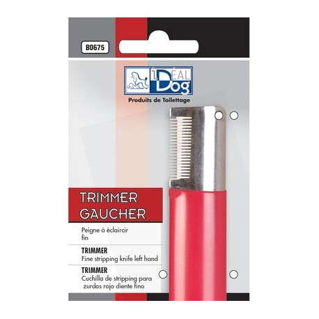 Trimmer FIN 19 dents Rouge  GAUCHER