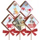 Lot de 10 sucettes Noël 1 (motif chien chat) Biscuiterie de Médor