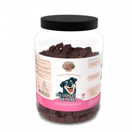 Délices de Naïa "CROQUANT AU POULET" Bocal de 1 Kg