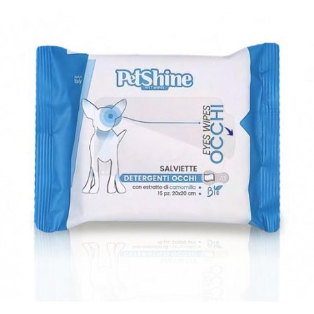 Lingettes PETSHINE POUR LES YEUX  sachet 15 pièces