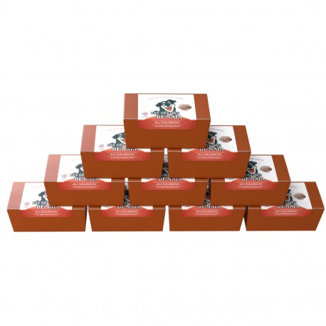 DELICES AU SAUMON 10 mini ballotins 40 gr Biscuiterie de Médor