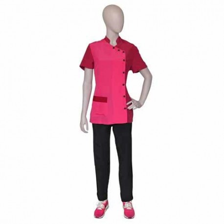 BLOUSE ELISA Fushia/Grenat Taille S