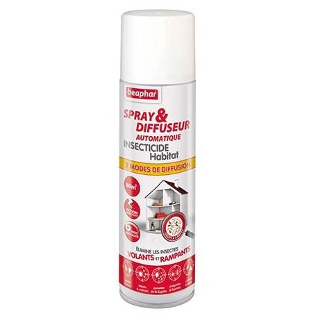 Spray & diffuseur automatique insecticide habitation 250 ml