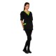 Blouse Cordoba Noir/Vert S