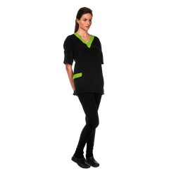 Blouse Cordoba Noir/Vert S ARTERO