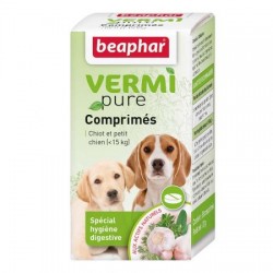 Comprimés Vermipure CHIOT ET PETIT CHIEN 50 cps BEAPHAR