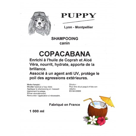 SHAMPOOING COPACABANA "PUPPY"